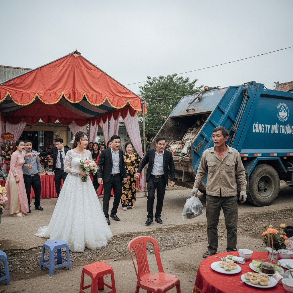 Cả họ nhà trai b ỏ về giữa lễ cưới vì phát hiện bố mẹ cô dâu nhà làm nghề nhặt rá c –ngay lúc ấy.
