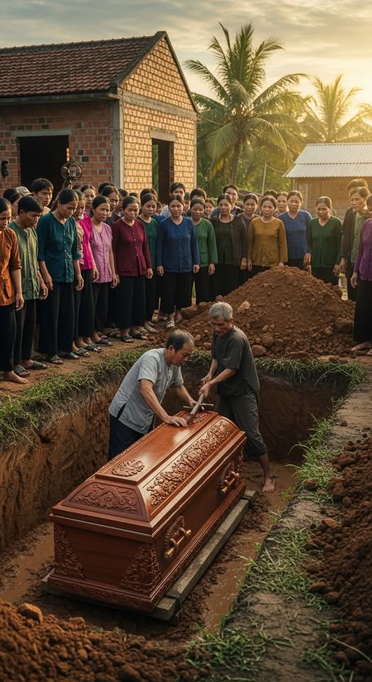 Vừa nhích nắp qu;;an t;;ài lên, một luồng khí lạnh phả ra, mùi ngai ngái, ẩm mốc trộn lẫn thứ gì đó tanh nhẹ