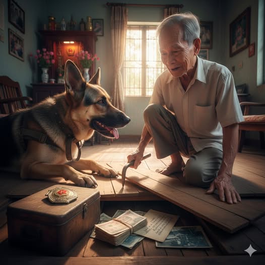 Ba tháng trước, con gái tôi thương cha cô độc quá nên xin cho tôi một con chó. Nhưng không phải chó thường. Đó là Kha, một chú chó cảnh sát vừa nghỉ hưu sau 8 năm phục vụ