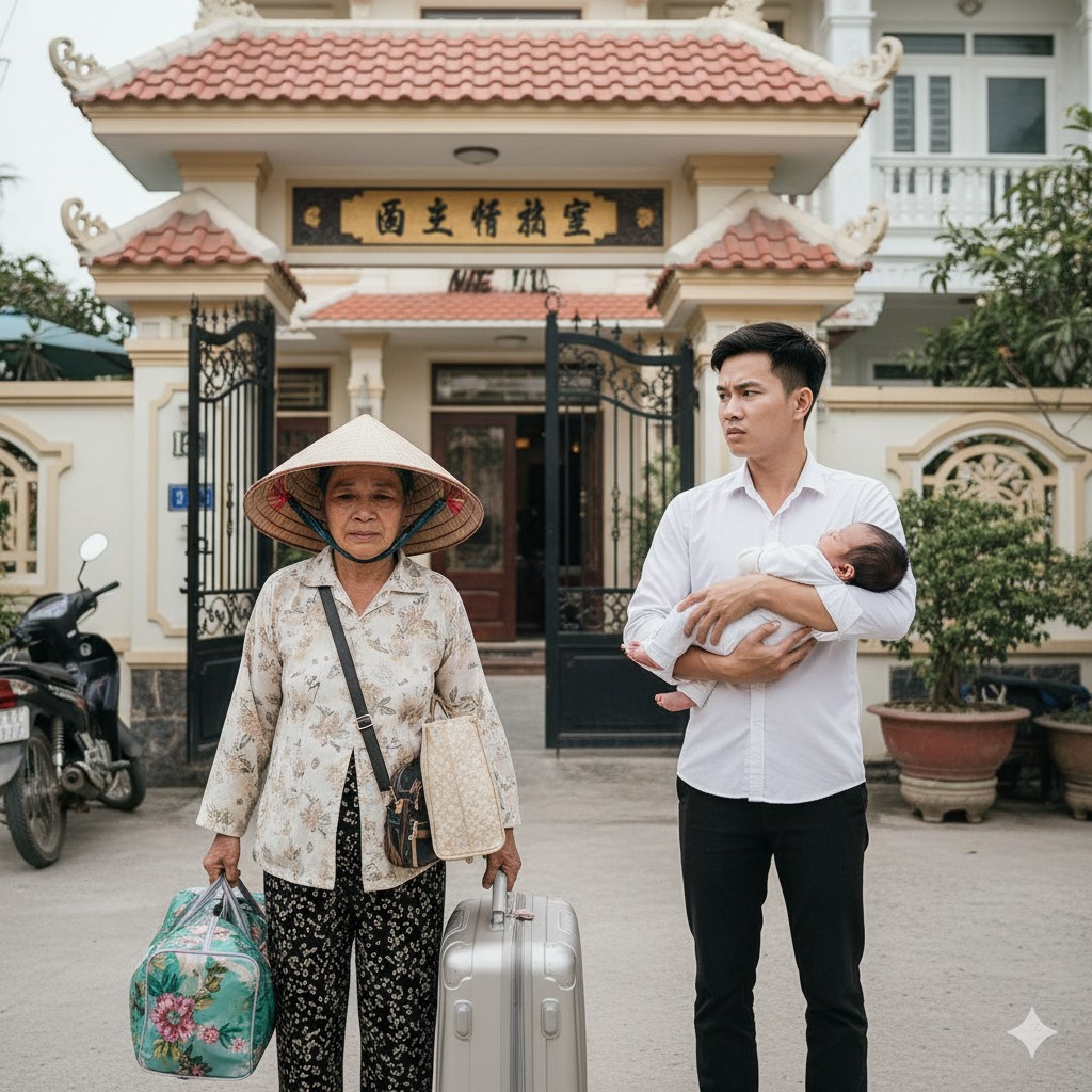 Mẹ vợ ở quê lên chăm cháu, hôm sau đã xách đồ về vì câu nói của con rể