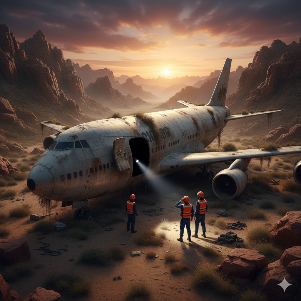 Chiếc máy bay m;;ất tíc;;h 16 năm bất ngờ xuất hiện giữa thung lũng hoang vu