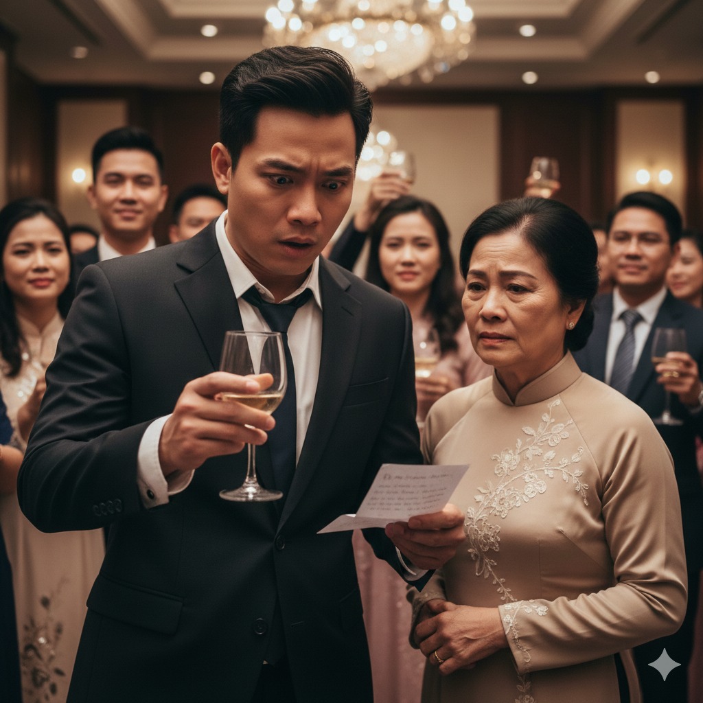 Tôi lái xe hơn 1000 km đến dự đám cưới người yêu cũ, ai ngờ mẹ cô ấy nhét vào tay tôi một mảnh giấy khiến tôi suýt đánh rơi ly rượu