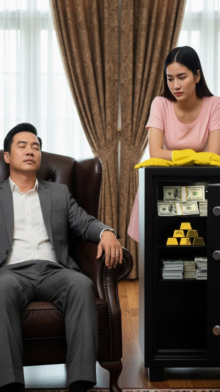 Tỷ phú giả vờ ngủ để thử con gái cô giúp việc ngh:èo – Nhưng điều cô bé làm khiến ông ch:ết lặng!