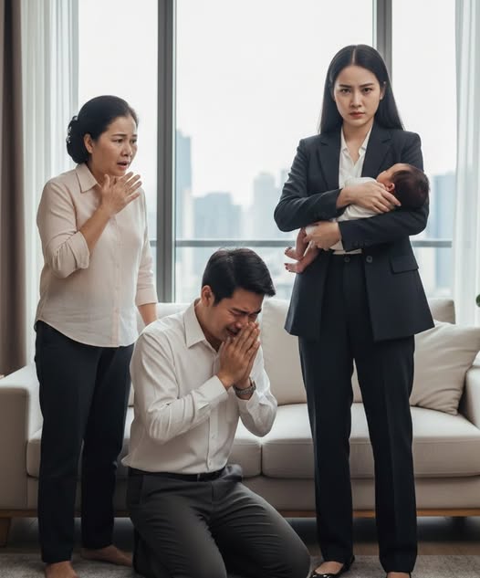 Vợ vắng nhà 3 tháng bỗng bế con đ::ỏ h:ỏ:n trở về, chồng lại q:u:ỳ s::ụp xuống va:n x:i:n tha thứ