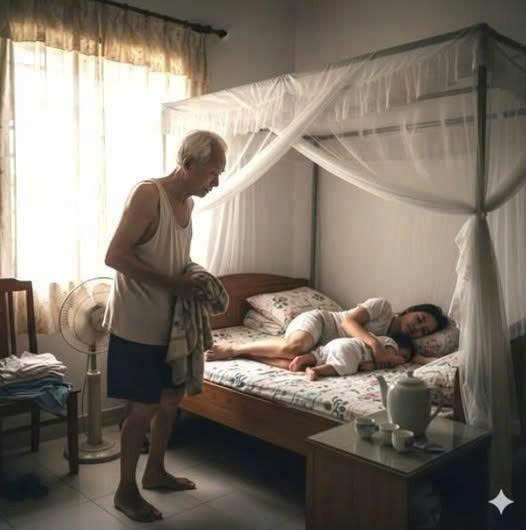 3 giờ sáng bắt gặp bố chồng lẻn vào phòng ngủ của mình, lật chăn lên, con dâu ngỡ ngàng sờ thấy 1 thứ