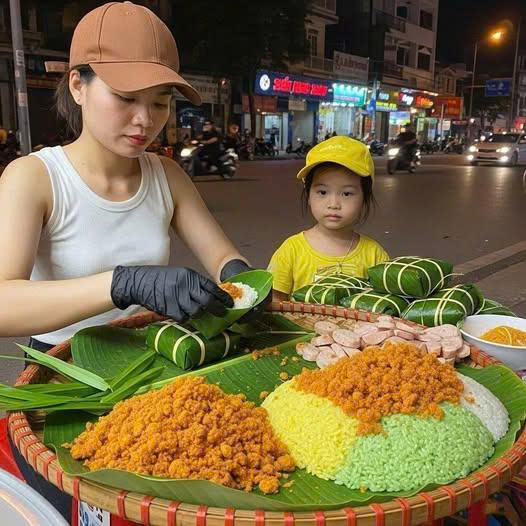 Vợ tôi bán xôi đêm. Tối nào tôi cũng chở cô ấy ra góc phố quen thuộc, phụ dọn hàng rồi quay về ngủ trước để sáng hôm sau còn đi làm sớm.