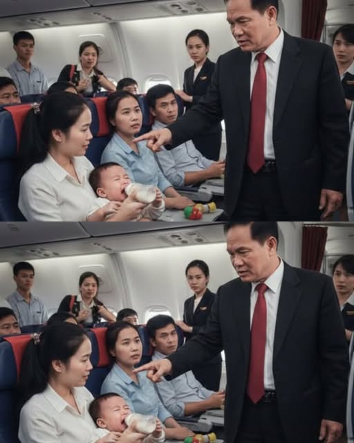 Trên máy bay, 1 đứa bé khóc không ngừng. Đúng lúc này vị đại gia giàu có giận dữ tiến lại gần và quát tháo yêu cầu đứa trẻ phải im lặng, ông ta mắng xối xả cho đến khi người mẹ đơn thân lên tiếng tiết lộ rằng đứa bé đang bị