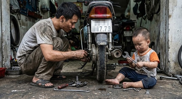 Người đàn ông sửa xe ở vậy 22 năm nuôi con ri:êng của người yêu cũ, ai ngờ tới ngày con nhận bằng tốt nghiệp thì mẹ ru::ột quay về đòi nhận